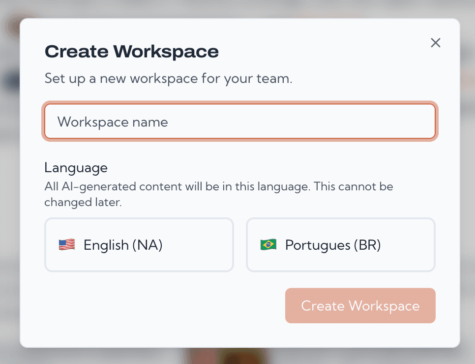 Creating a workspace in Prepostr and naming the channel